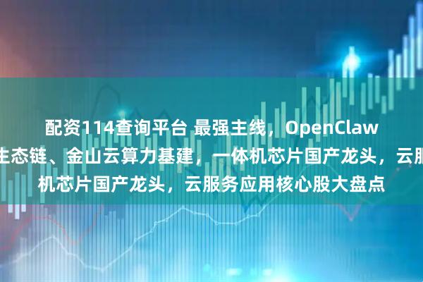 配资114查询平台 最强主线，OpenClaw实锤关联公司，小米生态链、金山云算力基建，一体机芯片国产龙头，云服务应用核心股大盘点